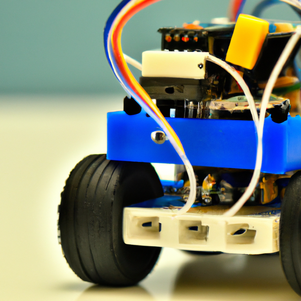 Robot équipé d’une caméra exécutant une IA embarquée